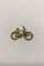 Gilt Brass Womans Bicycle Pendant from Georg Jensen 4