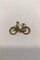 Gilt Brass Womans Bicycle Pendant from Georg Jensen 3