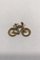Gilt Brass Mens Bicycle Pendant No 5215 from Georg Jensen 2