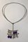 Sterling Silver Torun Neck Ring No 174 and Pendant No 135 from Georg Jensen 7