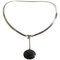 Sterling Silver Neck Ring with Pendant for Georg Jensen 1