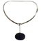 Sterling Silver Torun Neck Ring No 168 with Pendant No 133 from Georg Jensen, Image 1