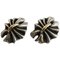 Sterling Silver and 18k Gold Earrings Clips No 400 by Lene Munthe for Georg Jensen, Set of 2 1