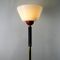 Vintage Brass & Opaline Glass Floor Lamp 4