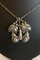 830 Silver Art Nouveau Necklace with Silver Stones No 26 from Georg Jensen 3