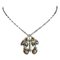 830 Silver Art Nouveau Necklace with Silver Stones No 26 from Georg Jensen, Image 1