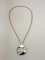 Sterling Silver Pendant with Chain No 121 by Henning Koppel for Georg Jensen 4