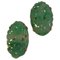 A Dragsted 14 Karat Guld Accessories Clips with Jade, Set of 2 1