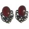 Sterling Silver Earclips with Carnelian from Georg Jensen, 2005, Set of 2, Image 2