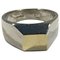 Sterling Silver Ring with Gold by Hans Hansen for Georg Jensen 1