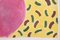 Pintura Poppy Art, Donut abstracto de confeti de chicle, formas de tonos vivos, 2021, Imagen 3