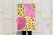 Poppy Art Painting, Abstract Bubblegum Confetti Donut, Vivid Tones Shapes, 2021 2