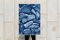 Stampa ciano naturalistica in legno blu, 2020, Immagine 5