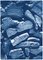 Stampa ciano naturalistica in legno blu, 2020, Immagine 1