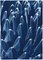 Imprimé Botanique Cyanotype, Fractal Blue Cactus, Motif, Nature Morte, 2020 1