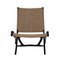 Italian Mid-Century Modern Folding Chair in the Style of Gio Ponti, 1950, Image 2