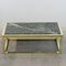 Spanish Vintage Marble & Brass Coffee Table, 1970s 2