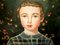 Boy with Calen, Anne Siems, Pintura figurativa surrealista, Boy with Flowers, 2017, Imagen 4