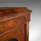 Antique English Empire or Regency Period Display Cabinet in Walnut & Boxwood, Image 9
