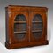 Antique English Empire or Regency Period Display Cabinet in Walnut & Boxwood 1
