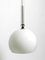Large Mid-Century Czech Glass Ceiling Lamp with Glass Shade and Glass Rod, Image 15