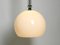 Large Mid-Century Czech Glass Ceiling Lamp with Glass Shade and Glass Rod 16