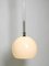 Large Mid-Century Czech Glass Ceiling Lamp with Glass Shade and Glass Rod 5
