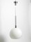Large Mid-Century Czech Glass Ceiling Lamp with Glass Shade and Glass Rod, Image 3