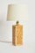 Mid-Century Brass and Cork Table Lamp 3