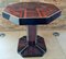 Achteckiger Art Deco Tisch, Frankreich 19