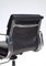 Black Leather Soft Pad EA217 Desk Chair by Charles Eames for ICF De Padova 5