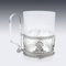 Russian Solid Silver Tea Glass Holder from Faberge, Moscow, 1900s, Image 3
