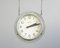 Horloge de Gare Double Face en Zinc par Brillie, 1920s 11