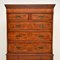 Antique Georgian Style Burr Elm Double Chest of Drawers 8