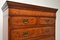 Antique Georgian Style Burr Elm Double Chest of Drawers 4