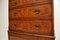 Antique Georgian Style Burr Elm Double Chest of Drawers 5