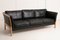 Black Leather Sofa from Stouby, 1960s 2