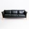 Black Leather Sofa from Stouby, 1960s 1