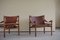 Sirocco Safari Chairs by Arne Norell, Aneby, Sweden, 1960s, Set of 2 4