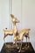 Extra Large French Brass ‘Bambi’ Deer Sculptures, 1970s, Set of 2, Image 1