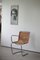 Mid-Century Armlehnstuhl aus Korbgeflecht & Stahl im Stil von Bauhaus, 1940er 1