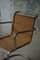 Mid-Century Armlehnstuhl aus Korbgeflecht & Stahl im Stil von Bauhaus, 1940er 3