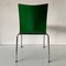 Danish Green & White Side Chair by Erik Magnussen for Engelbrechts, 1990s, Image 5