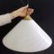 Large White & Gray Murano Glass Ceiling Lamp, 1960s 12