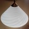 Large White & Gray Murano Glass Ceiling Lamp, 1960s 6