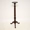 Antique Victorian Mahogany Torchere Table, Image 1