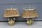 Brass and Reeds Wall Lights in the Style of Gabriella Crespi, 1970, Set of 2, Image 1