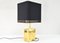 Spanish Brass Cubica Table Lamp from BD Lumica, 1970s 9