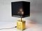 Spanish Brass Cubica Table Lamp from BD Lumica, 1970s, Image 3