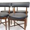 Fresco Black Vinyl Dining Chairs from G-Plan, 1960s, Set of 4, Image 2